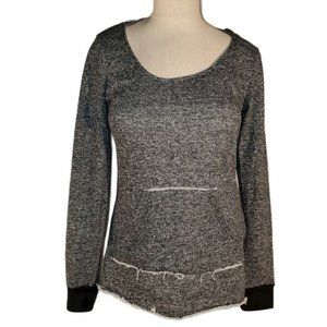 Rue 21 Sweatshirt Hoodie Hooded Scoop Neck Distressed SHIRT WOMAN'S WOMEN'S S